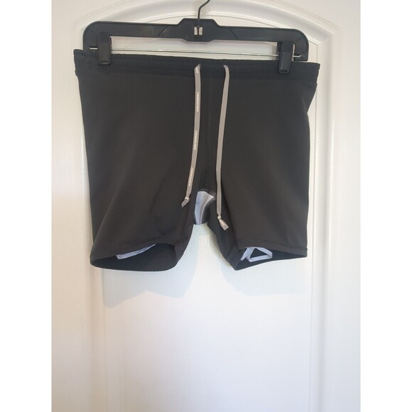 Nike Athletic Black Lined Shorts Medium  built in briefs Back Pouch Women’s - Picture 4 of 8